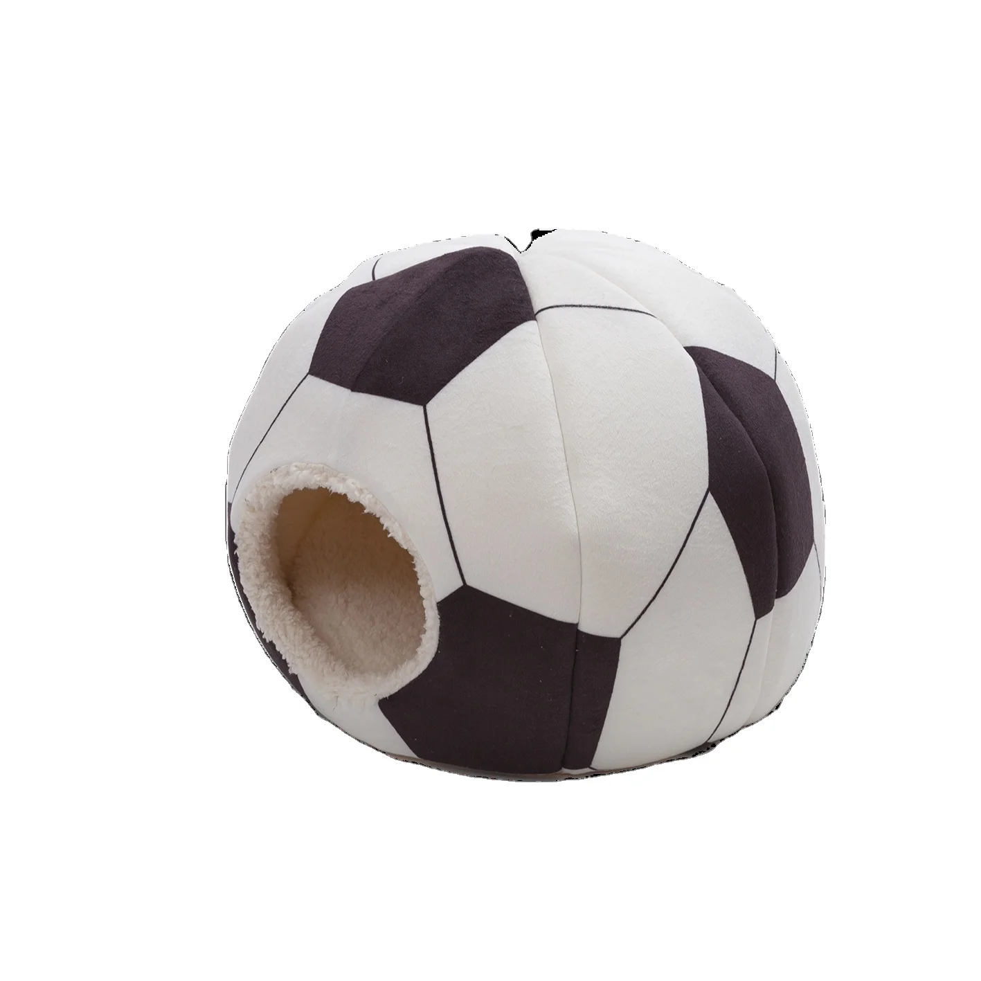

Wholesale House Pet Fashion Lovely China Cat House Pet Bed Football Shape Pet House, White