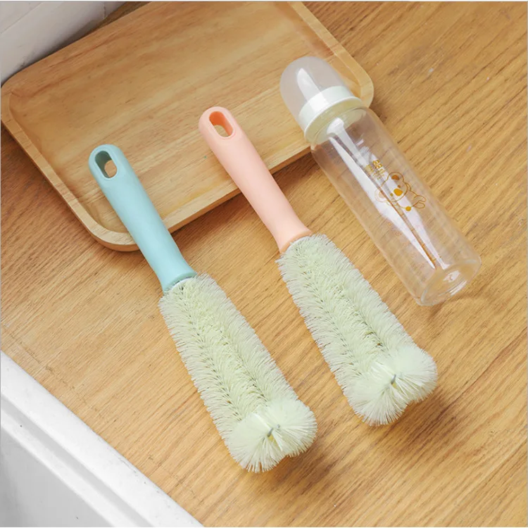 

D2474 Household Portable Long Handle Glass Bottle Brush Cup Cleaning Brush, 4 colors