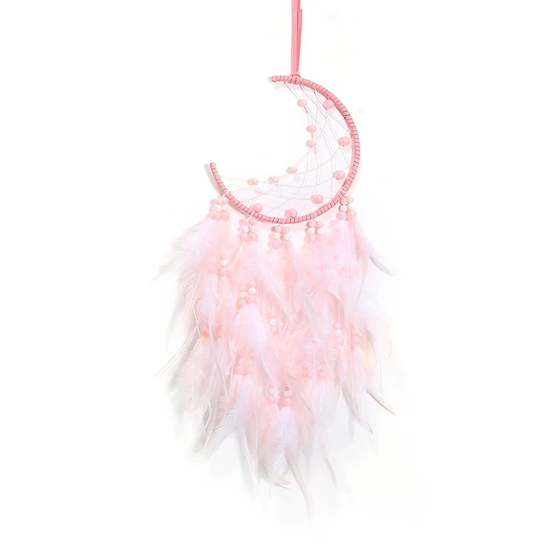 

High Quality Wall Hanging Decor Literary Gift Craft Feather Moon Dream Catchers