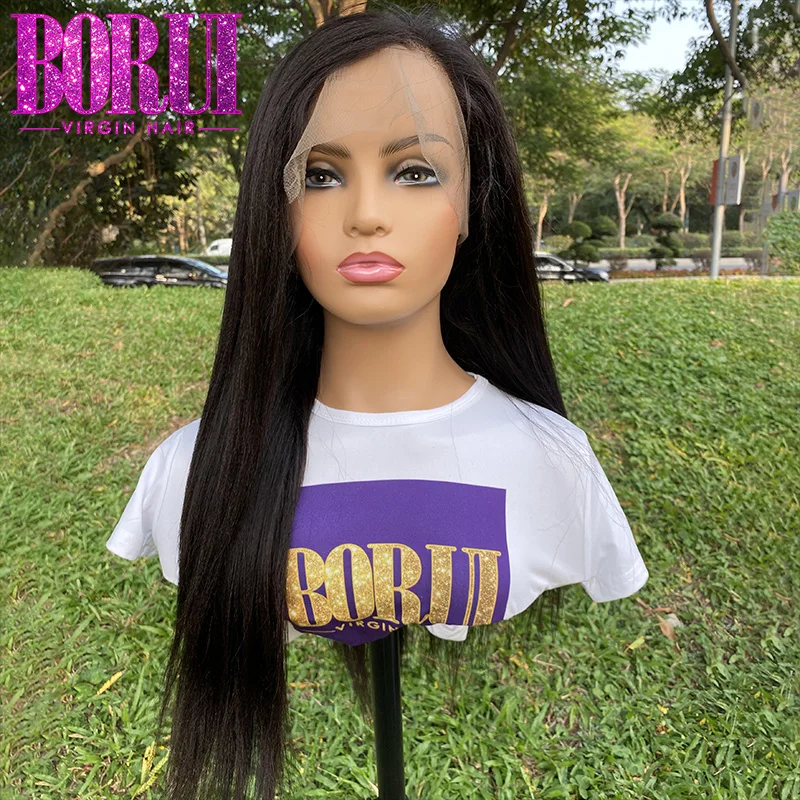 

BoruiHair lace wigs 100% virgin human hair preplucked natural color