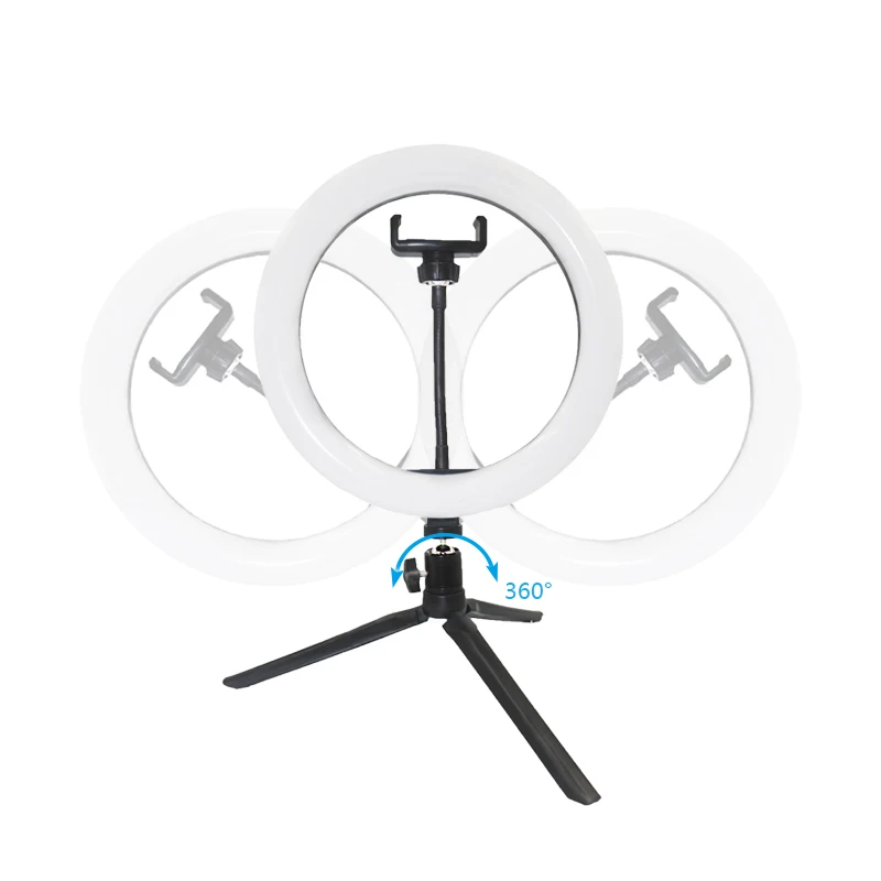 

Manufacturer wholesale customized mobile phone 10 inch led ring light with tripod stand, Custom