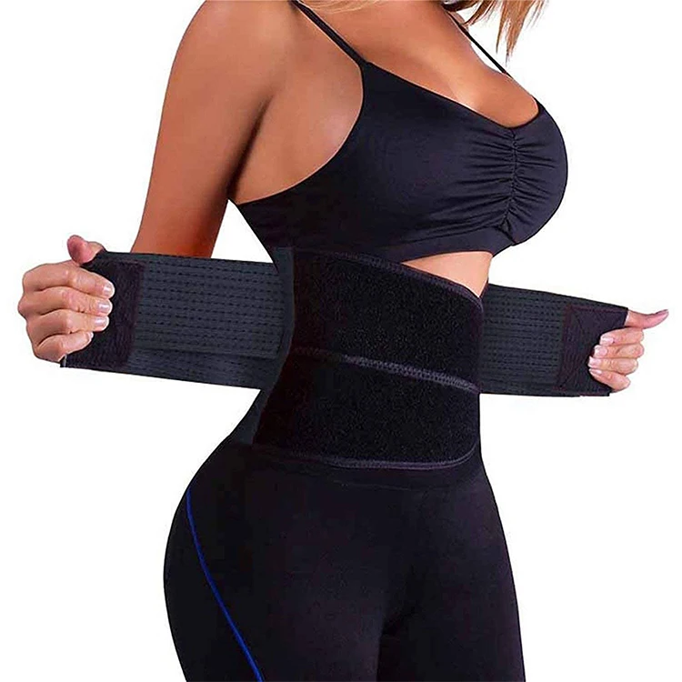 

Adjustable Neoprene Waist Protection Wrap Band Back Sweet Women Sweat Waist Trimmer Trainer Belt, 12 color