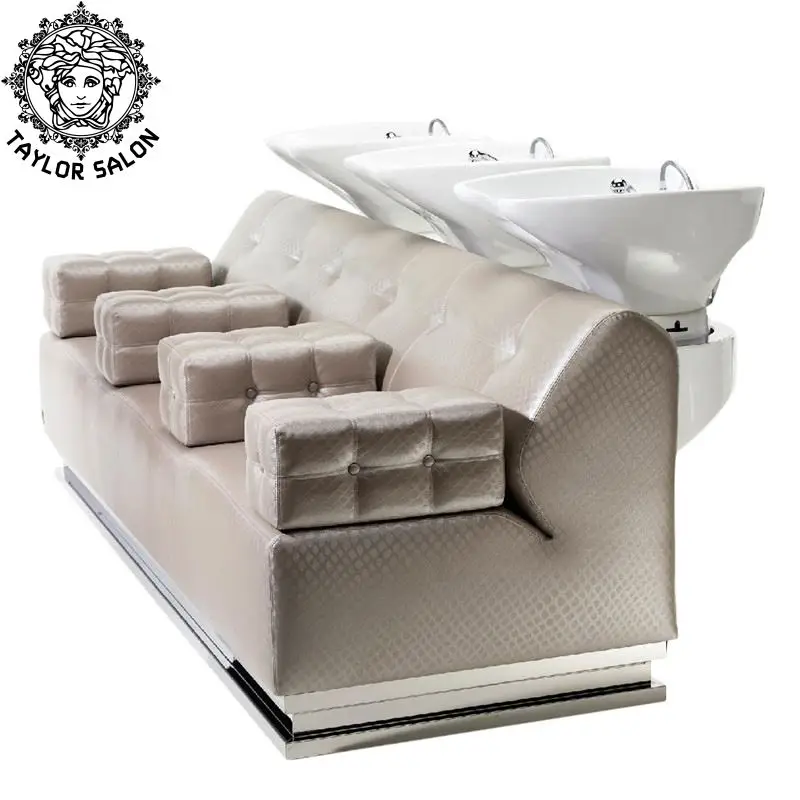 

salon equipment hair washing bowl multiple bed shampoo chair