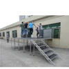 folding portable concert stage with step platform