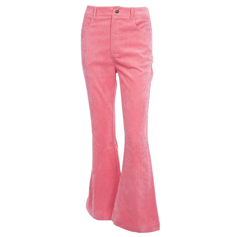 

B23820A Hot style corduroy flared trousers ladies autumn casual pants, Picture