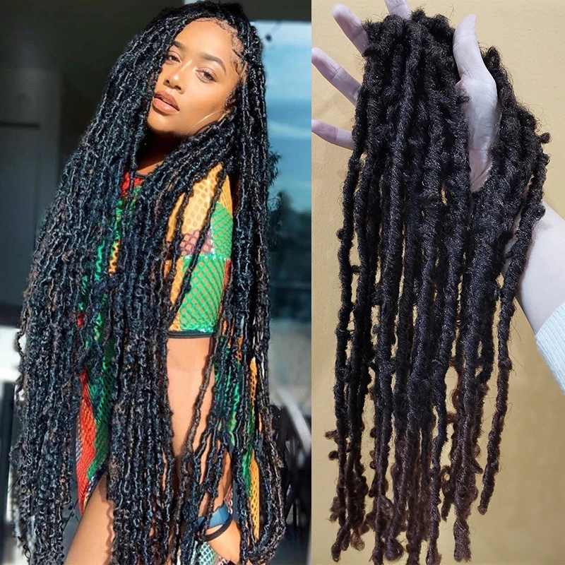 

Pre Looped Butterfly Locs Distressed Locs Crochet Braid Fluffy Butterfly Locs