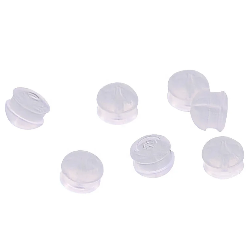 

Resin ear studs anti-drop ears invisible silicone ear plugs earring finding, Clear