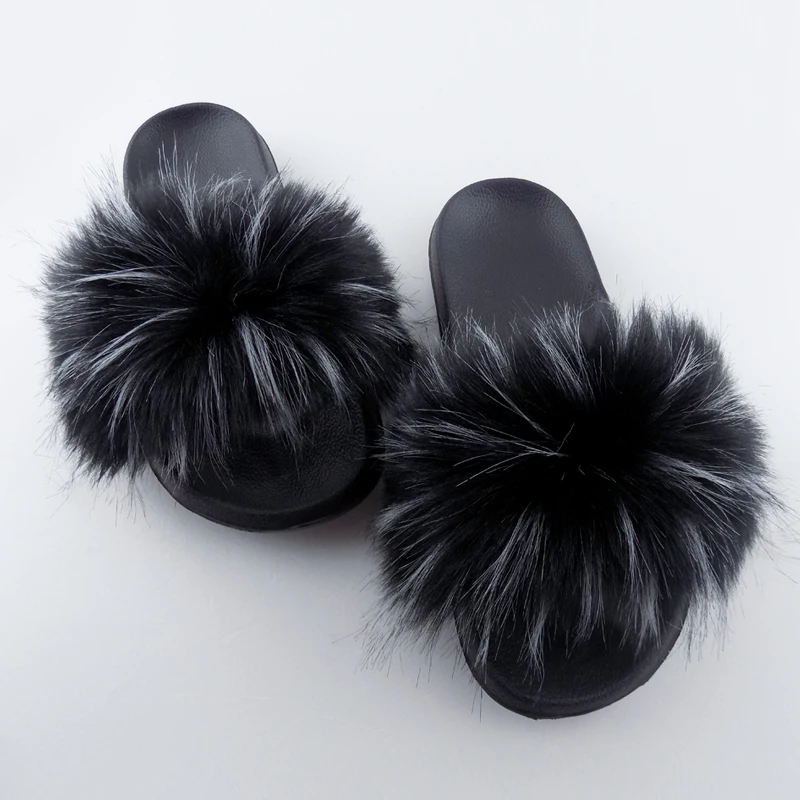 

Fashion Furry Slipper Faux Fur Slides for SALE Women Sandals, Red ,black ,green ,orange ,brown and so on