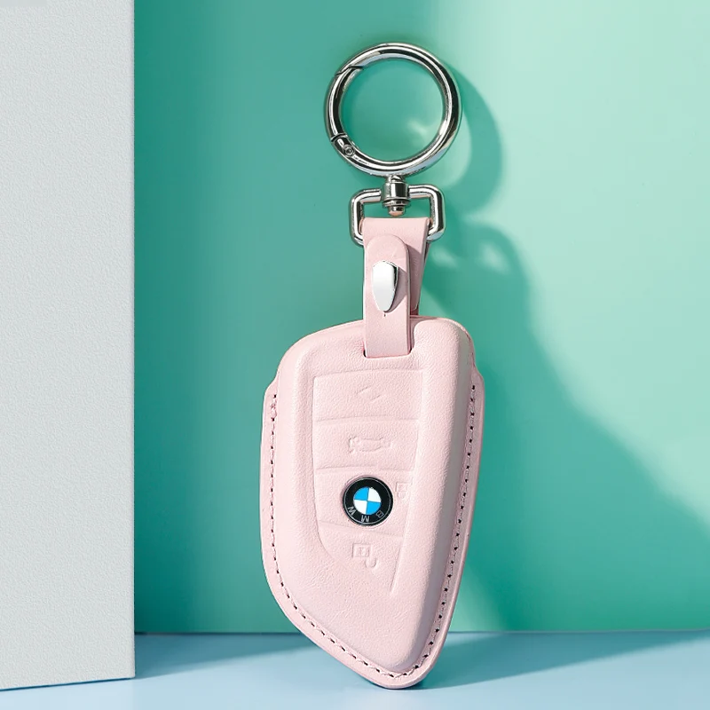 

100% genuine leather car key case, X1 for BMW / 2 / X3 / X4 / X5 / X6 / X, 5 color available