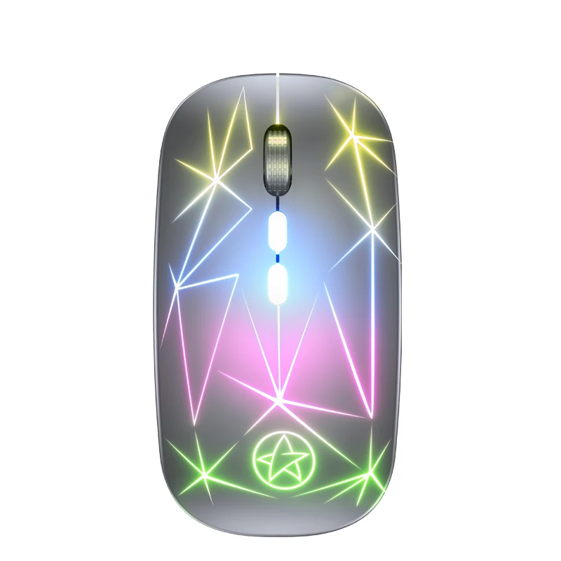 

Rechargeable Lithium Battery Colorful 2.4Ghz Optical Gaming Wireless Mouse