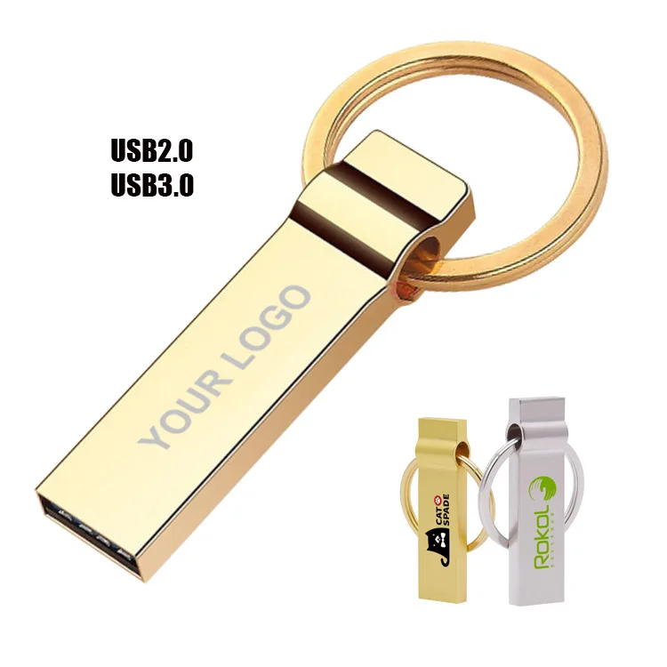 100% Custom Logo USB Tiny metal pendrive 1gb 4gb 8gb 16gb 32gb 64gb 128gb memory usb stick pen drive  usb flash drive