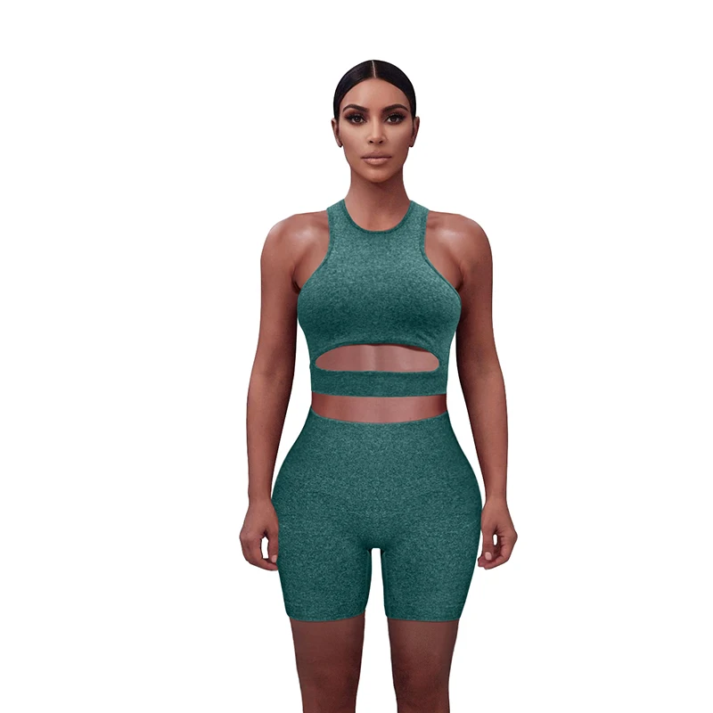 

Indoor And Outdoor Yoga Bra Set High Elastic Sports Yoga Pants Belly Hollow Sexy Yoga Suit Fitness BK299, Blue orange gray dark green