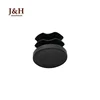 J&H Customized Black Male Plastic Round Sewer Pipe Plug Test Tube Protection PVC Fittings Screw Threaded End Cap for Pipe