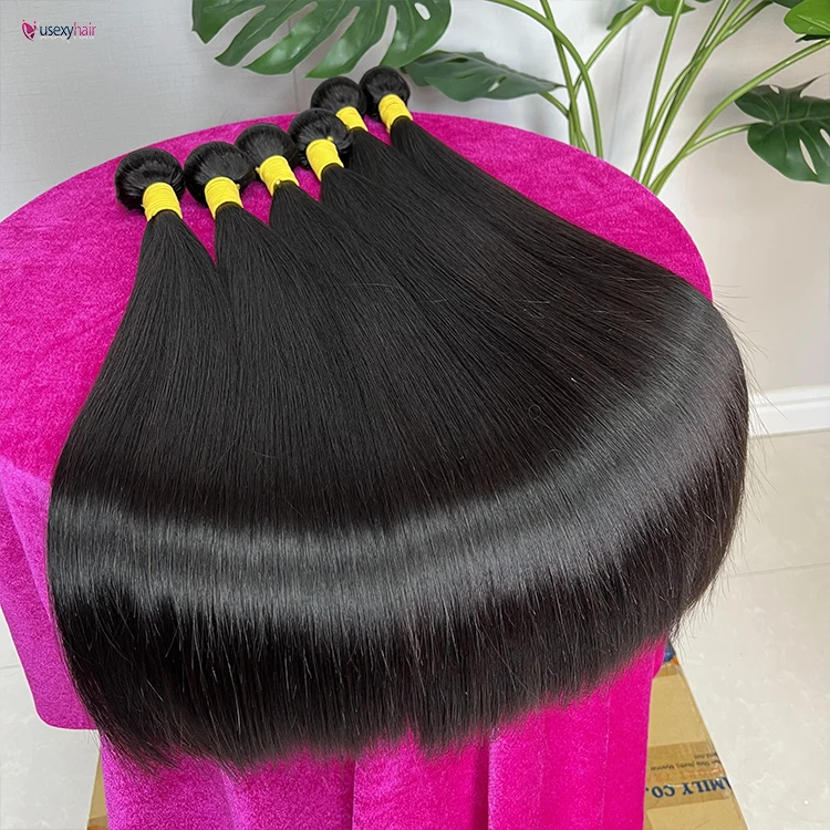 12a Grade Bone Straight Virgin Human Hair BundleWholesale Raw Brazilian Virgin Human Hair Vendor Human Hair Weave Bundle Vendor