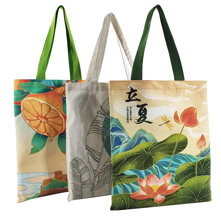 

Custom Printed Eco Friendly Recycle Plain Organic Eco Canvas Reusable Tote Cotton Bag