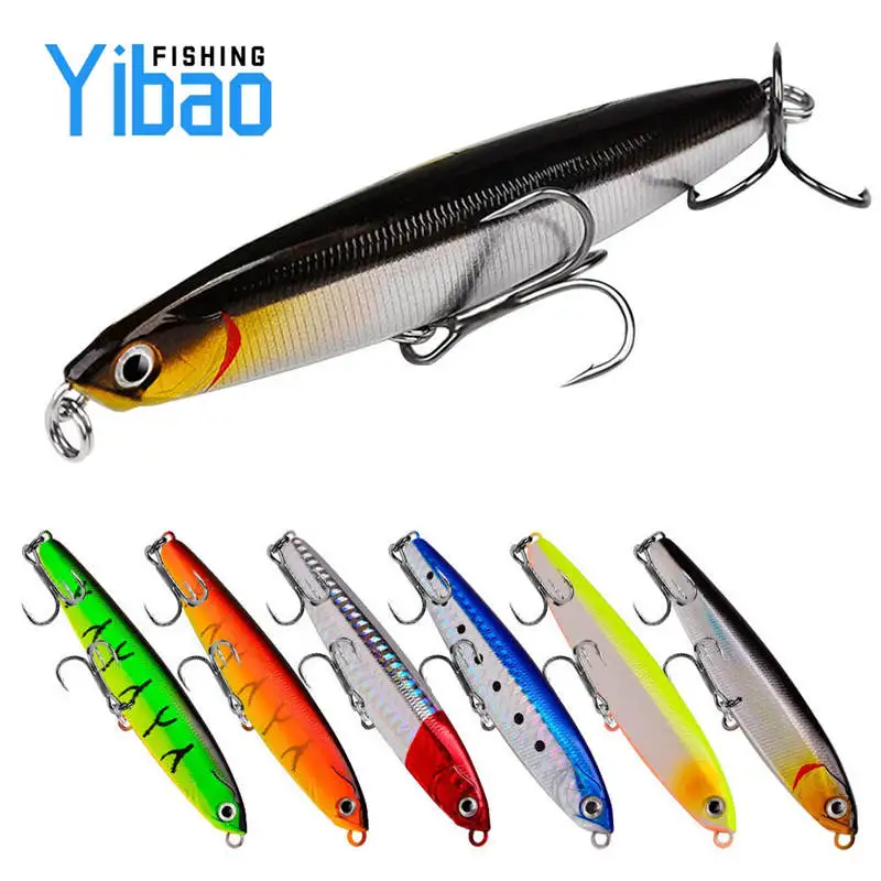 

YIBAO Sinking Fishing Lures 10g 14g 18g 24g Hard Plastic Swimbait Trolling Lures for Saltwater Bass Carp Pencil Fishing Lures, 6 colors