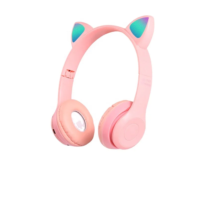 

earbuds earphone cat ear headphones earphones BT wireless earphone & headphone & accessories, Black color