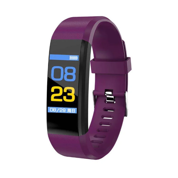 

hot seller wristband silicone smartwatch band 115 plus smart watch Suitable for Android and IOS system