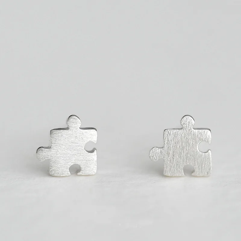 Korean Version 925 Sterling Silver Fashion Earrings Personality Geometric Female Stud Earring 2021 Trend Jewelry