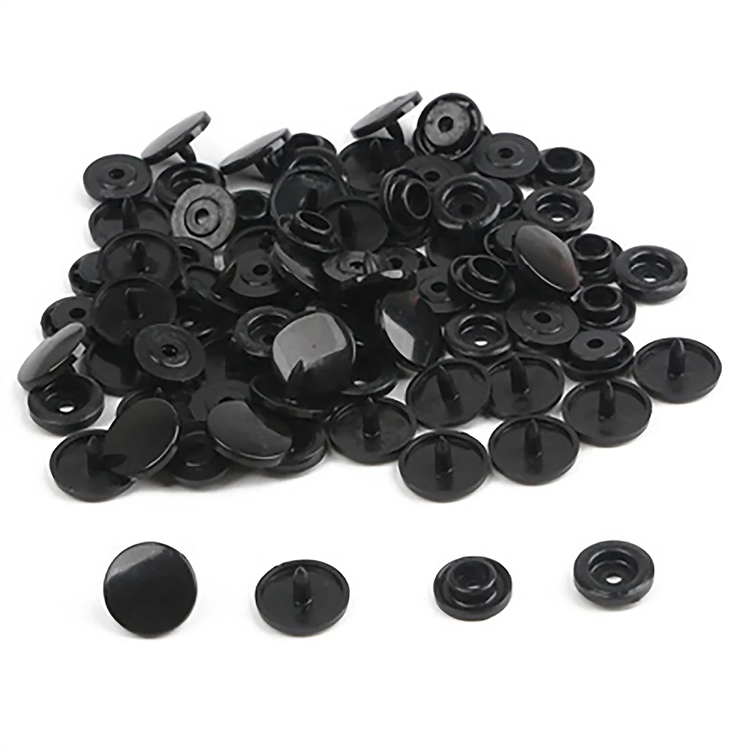 

Best Price Round Clothing DIY Garment Press Stud Fasteners T5 Plastic Snap Buttons