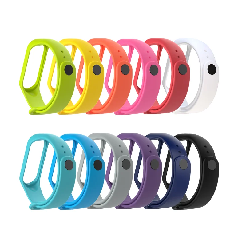 New Arrival Replacement Watch Strap Wholesale Sport Soft Silicone Band for Xiaomi Mi Band 3 4