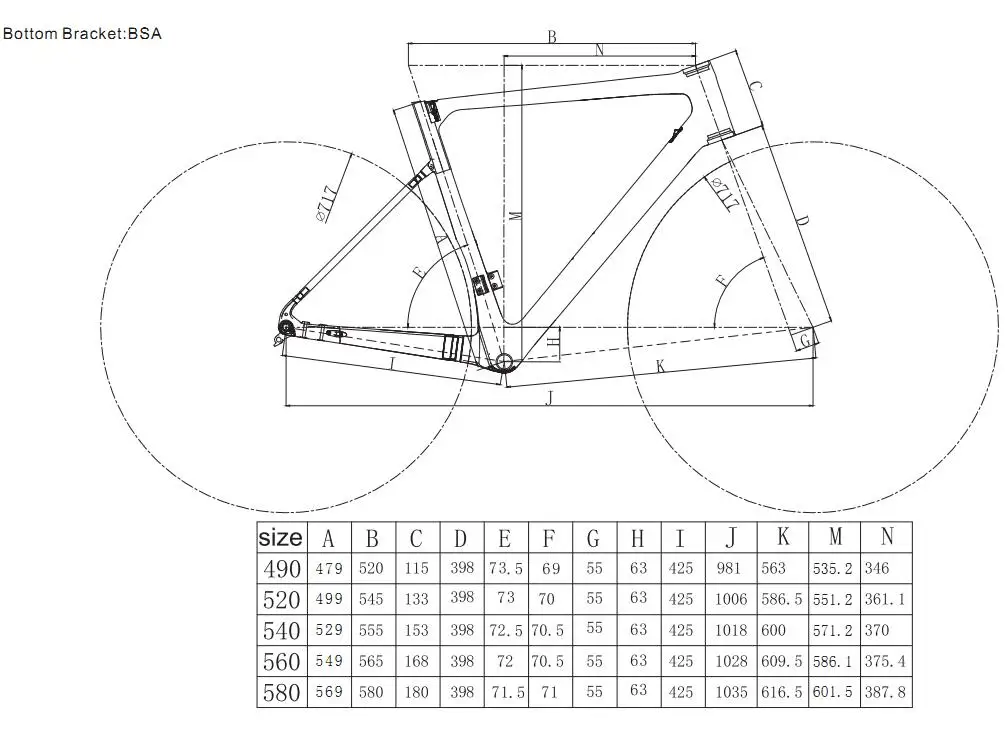 gravel bike frame 56cm