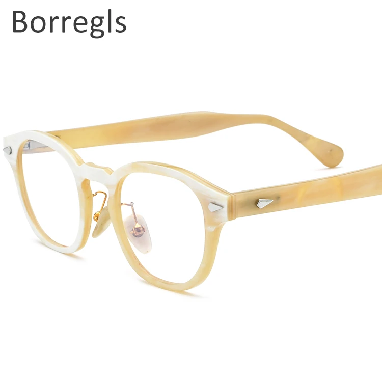 

Borregls Buffalo Horn Glasses Men Square Women Prescription Buffs Eyeglasses Frames Luxury Optical Frames Eyewear 10081