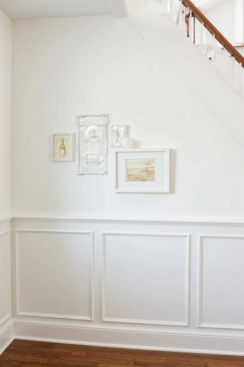 Before: blank playroom wall