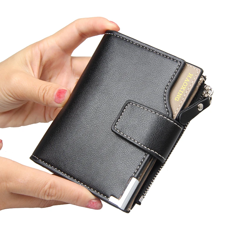 

2020 new PU men's short wallet wallet multifunction mini