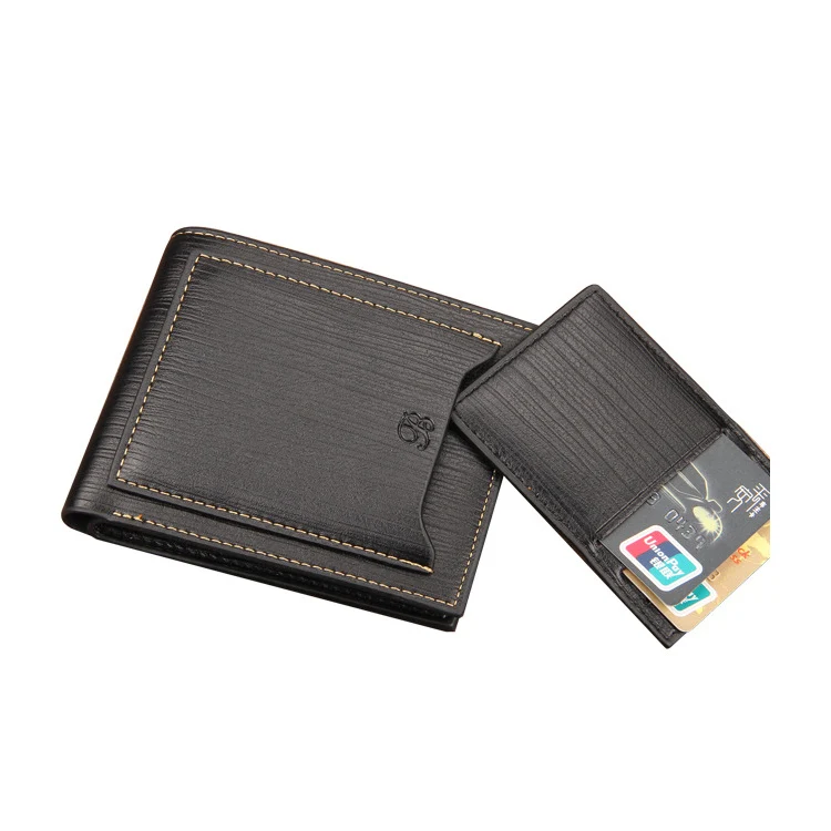 

BF011 Wholesale classic business leather men money clip credit card designer men's wallets