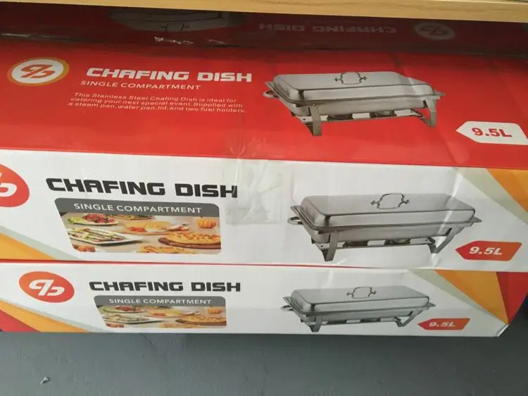 Factory Sale Buffet Food Warmer Heater Chaffing Dishes Stainless Steel