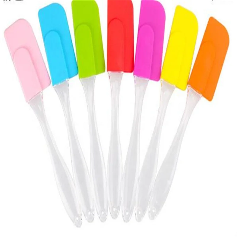 

Silicone Personalized Mini Microwave Butter Transparent Crystal Handle Spatula, Random