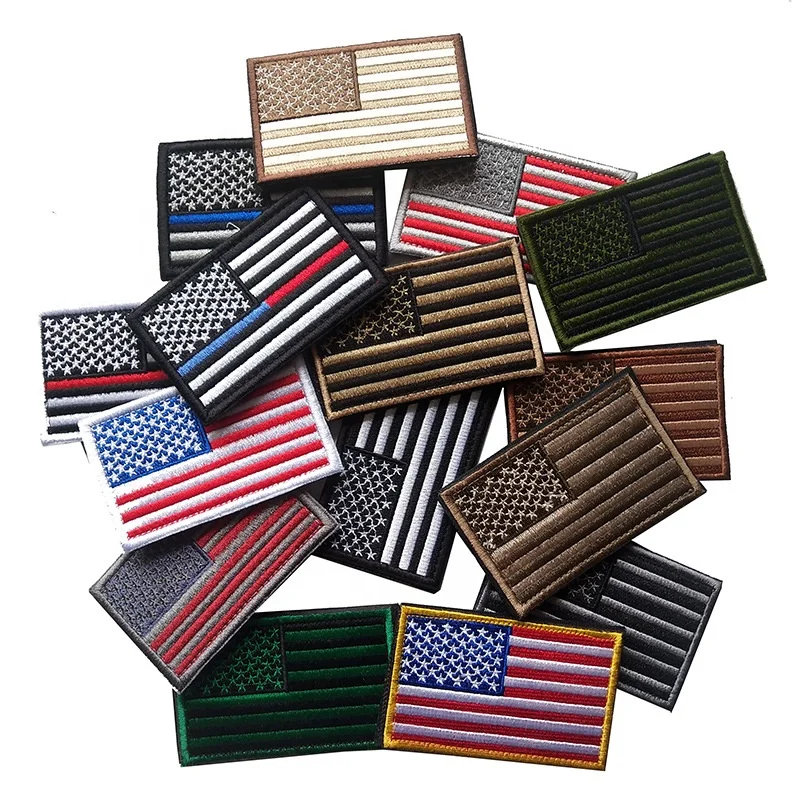 

Custom Tactical USA Country Flag Patch Embroidery Patch, Custom color
