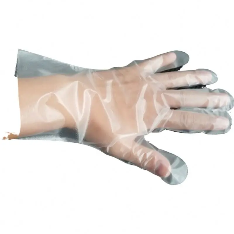 

Rizhao Huahang Factory Direct Block Dispos Pe Hand Glove Ce, Customized
