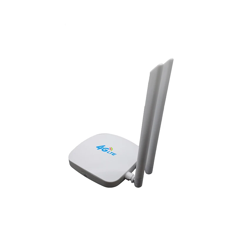 

2x2 MIMO 300Mbps wifi category four fota upgrade 4G wireless CPE LTE router, White