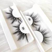 

No MOQ Mink Lashes 3d Wispy lash 25mm long dramatic individual mink eyelashes