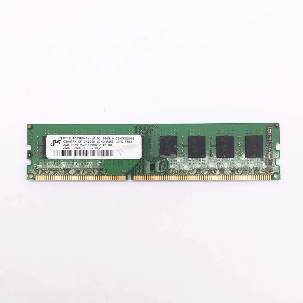 

Memory SDRAM DDR3 2GB 8500U MT16JTF25664AY-1G1D1 2Rx8 Desktop RAM Fits For Micron 8500U-2G