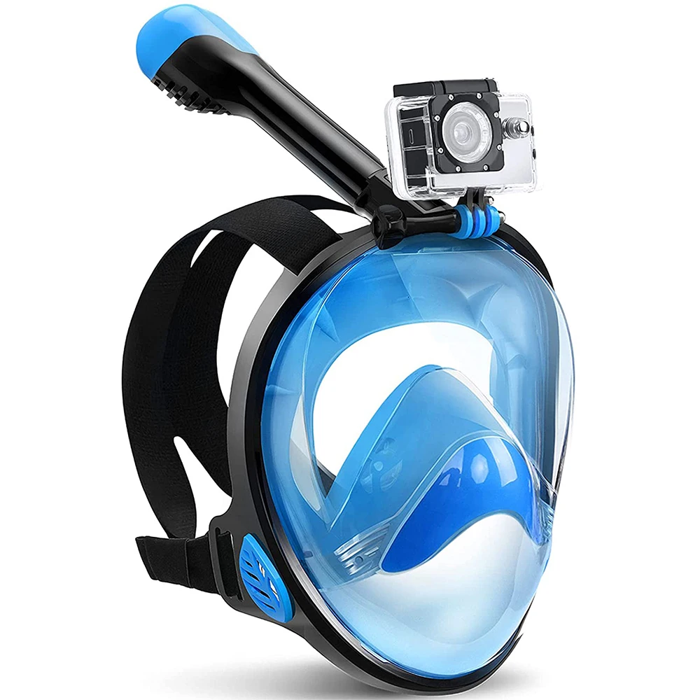 

2021 Snorkel Mask Anti Fog Free Diving Mask Silicone Swimming Pool Mask