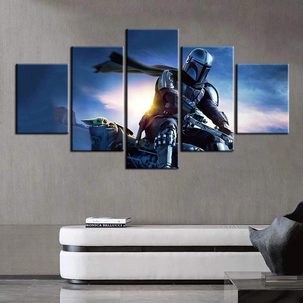 Baby Yoda Poster Oil Painting