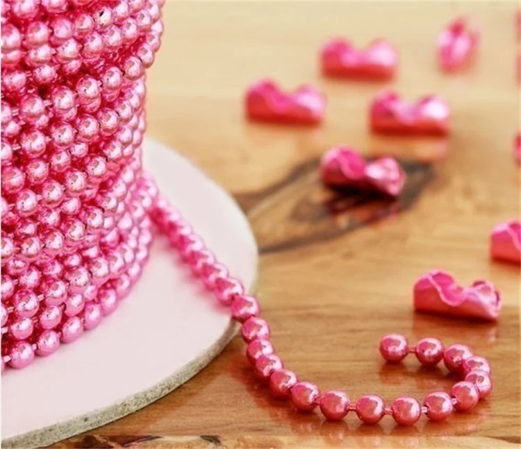 

Pink color ball chain spool pink color ball chain necklace Jewelry DIY Accessories Colored Ball Chain