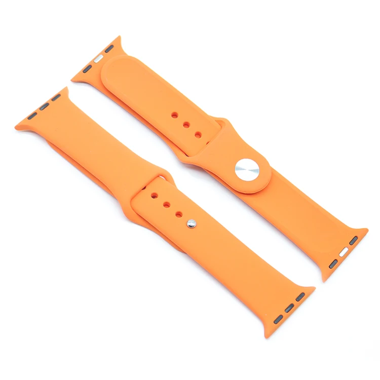

Factory Direct Silicone Watch Band Rubber Strap Fit for Apple Watch Series 6 38/42 MM Classical Waterproof Fashion Sport Band