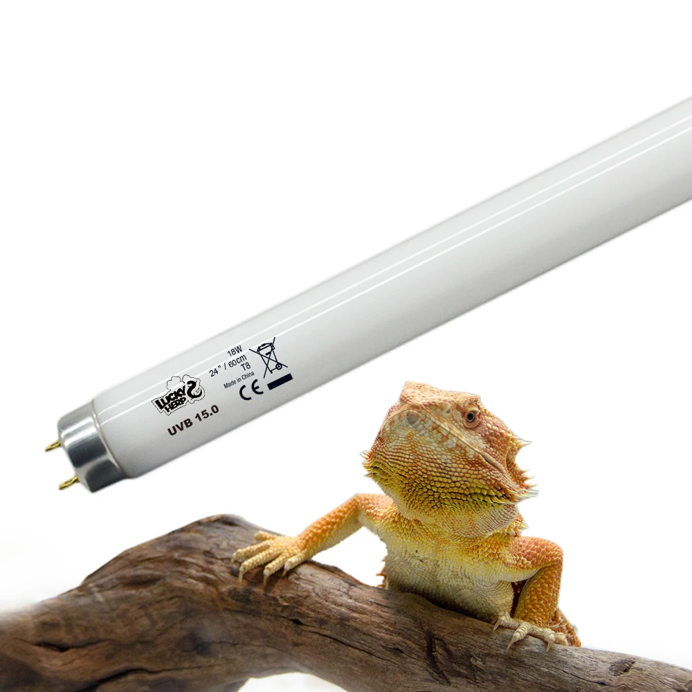 

24 inch G13 18w 20w UVB 15.0 T8 fluorescent tube light for live reptiles cage display, White