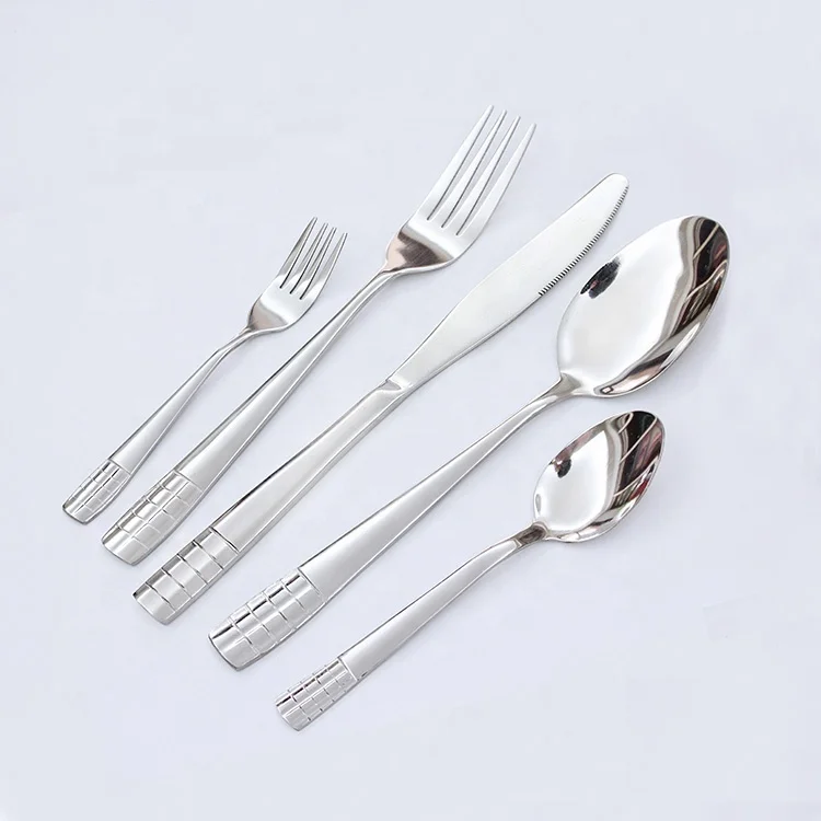 

Hot sale 304 stainless steel cutlery set knife and fork sets