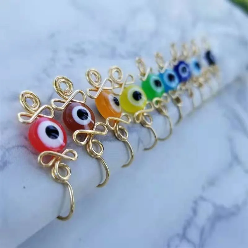 

Color Handmade face nose ring bulk cuff jewelry evil eye Clip Rings stainless steel nose cuffs Gold plated evil eye nose cuff