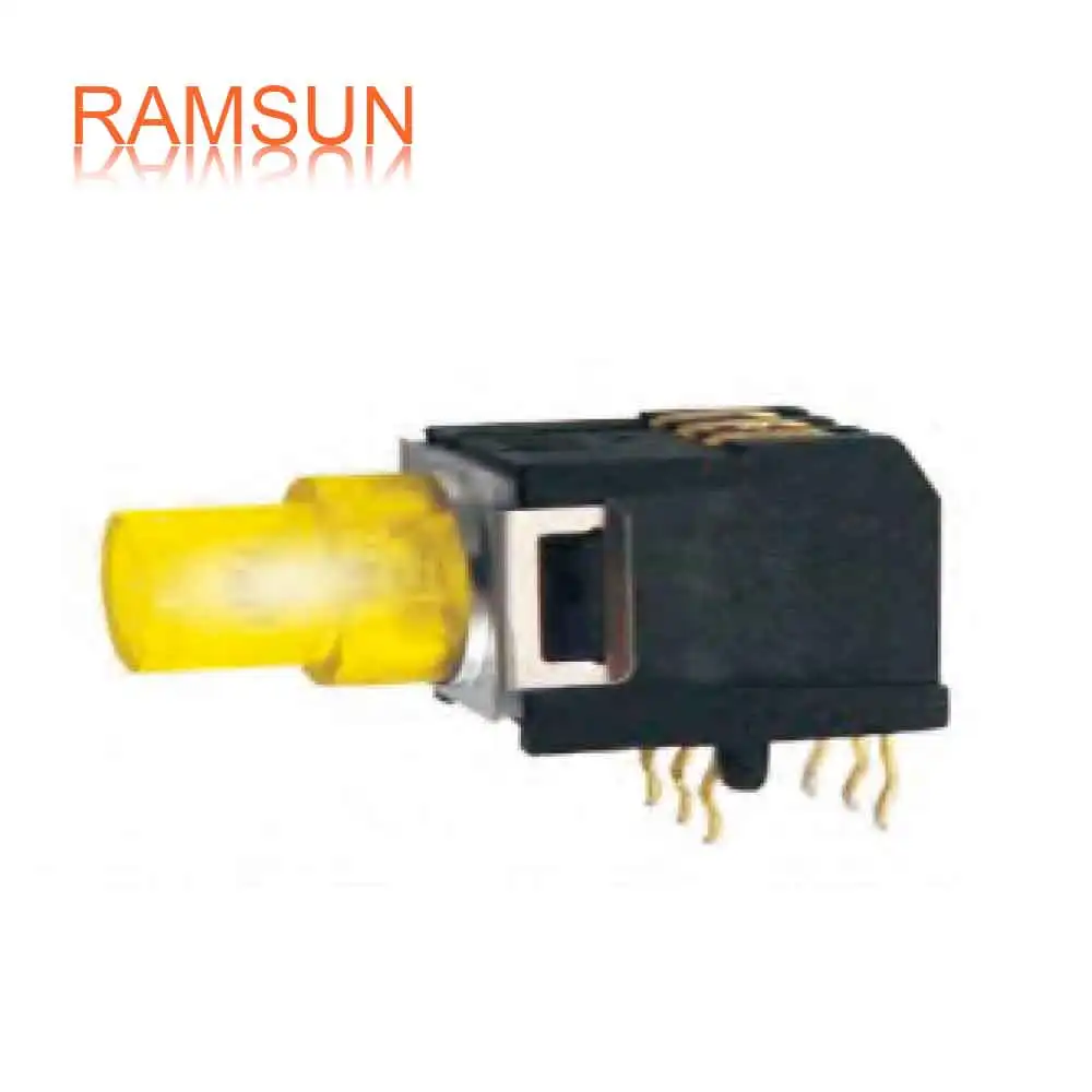Free Sample 6 Pin R2995A Ultra Low Profile Led Tact Switch