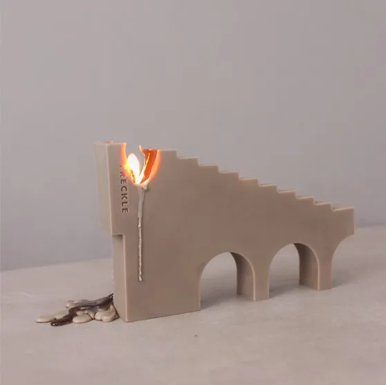 

Z674 Architectural Candle Mold geometric decoration silicone mold, Random