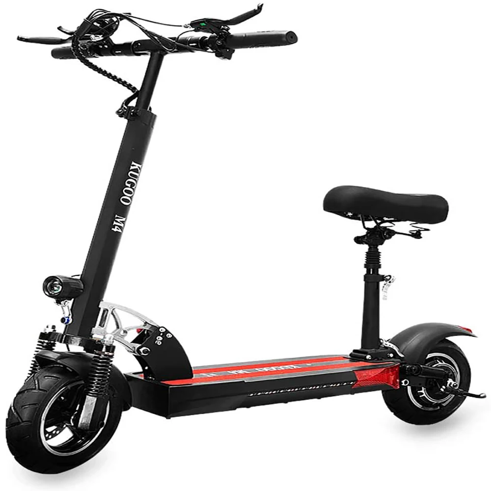 

KUGOO M4 Fat Tire Factory Price Dual Motors 10 Inch Double Drive Cheap Adults 48v Electric Scooter With Seat
