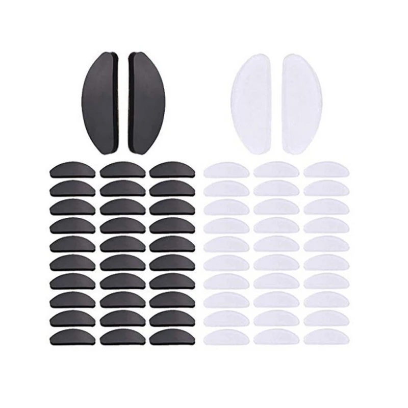

Hot Sale D Shape Non Slip heightening Adhesive Silicone Nose Pads for sunglasses