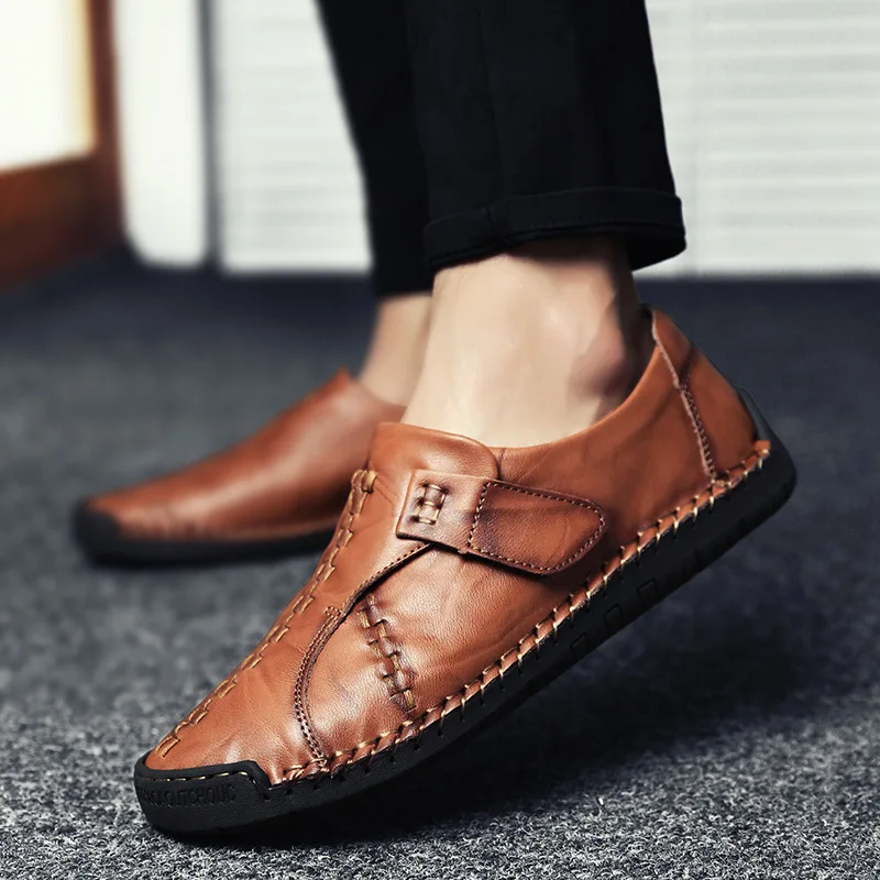 

Patchwork Fashion Loafers for Men Slip On Driving Shoes