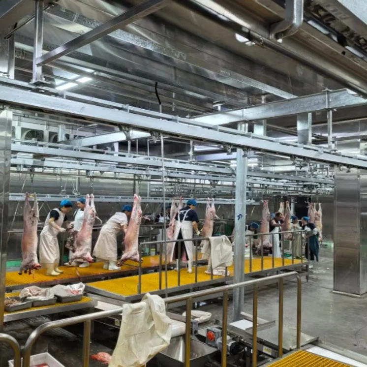 Automatic Halal Sheep Slaughtering Line Complete Goat Abattoir Machine Industrial Sheep Hair RemoveMachine for Meat Plant